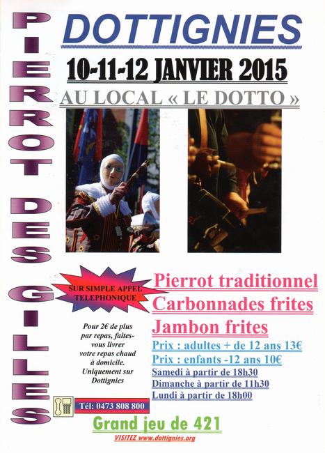 Pierrot des Gilles de la Main - Affiche