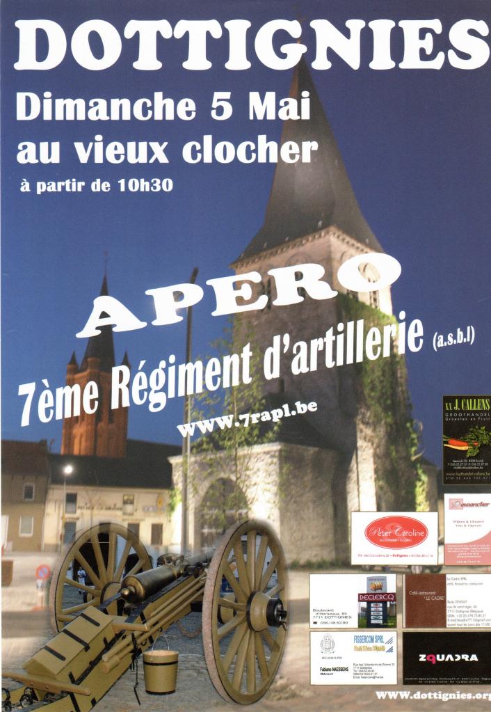 Apéro 7ème régiement d'artillerie - 2013 - Affiche