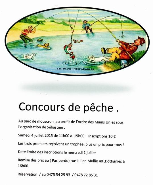 Concours de pêche pour tous - Affiche
