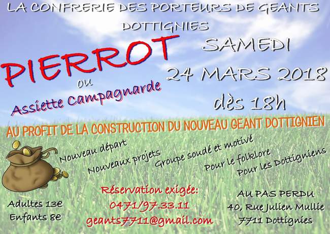 Le repas de la confrérie des Porteurs de Géants - Affiche