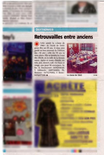 Retrouvailles des 55ans - Article