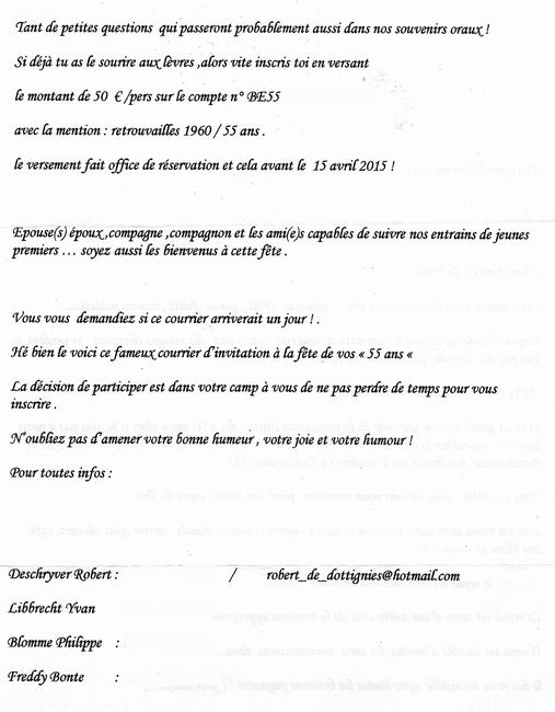 Retrouvailles des 55ans - Invitation 2