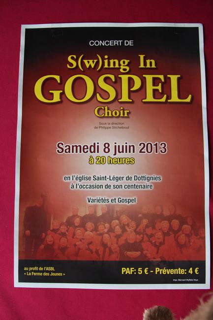 S(w)ing' in Gospel Choir - 2013 - Affiche