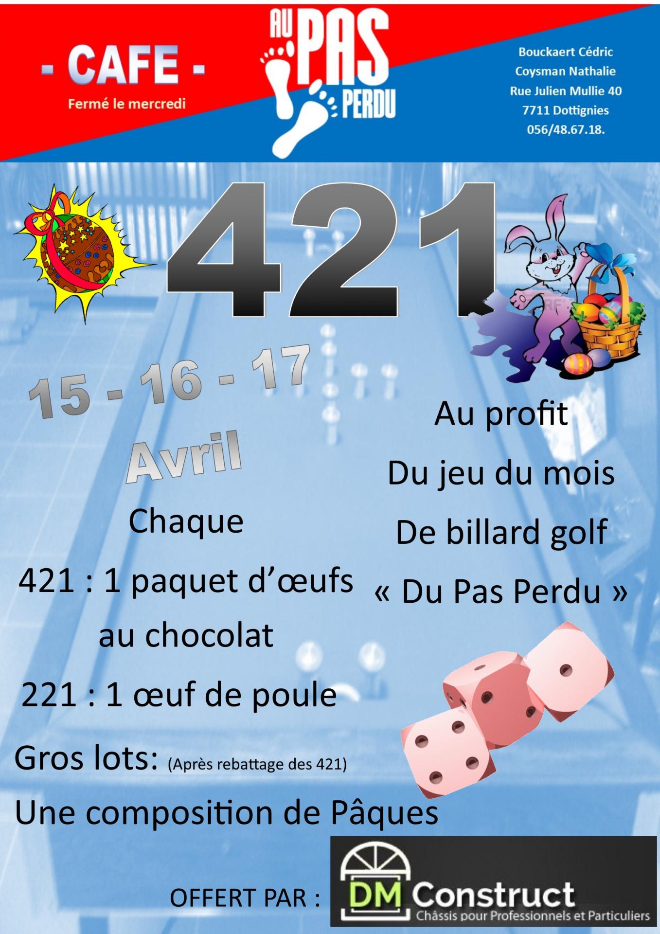 Jeux de 421 - Dottignies