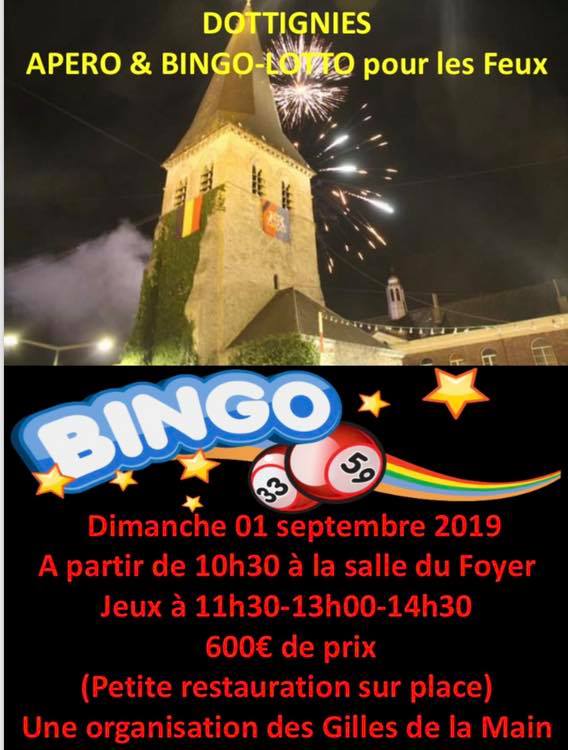 Apéro & Bingo pour les feux d'artifices - Dottignies