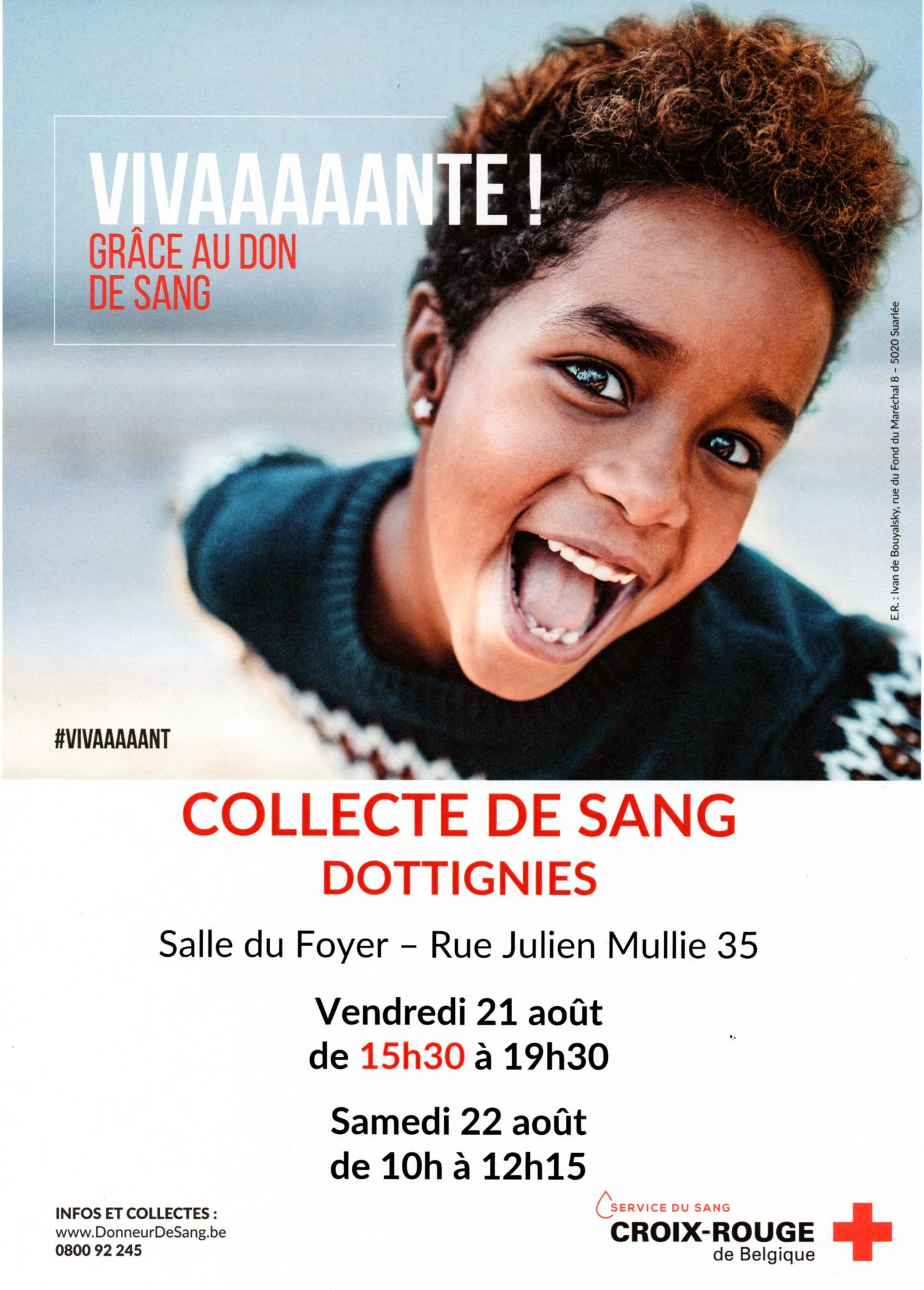 Collecte de sang - Dottignies