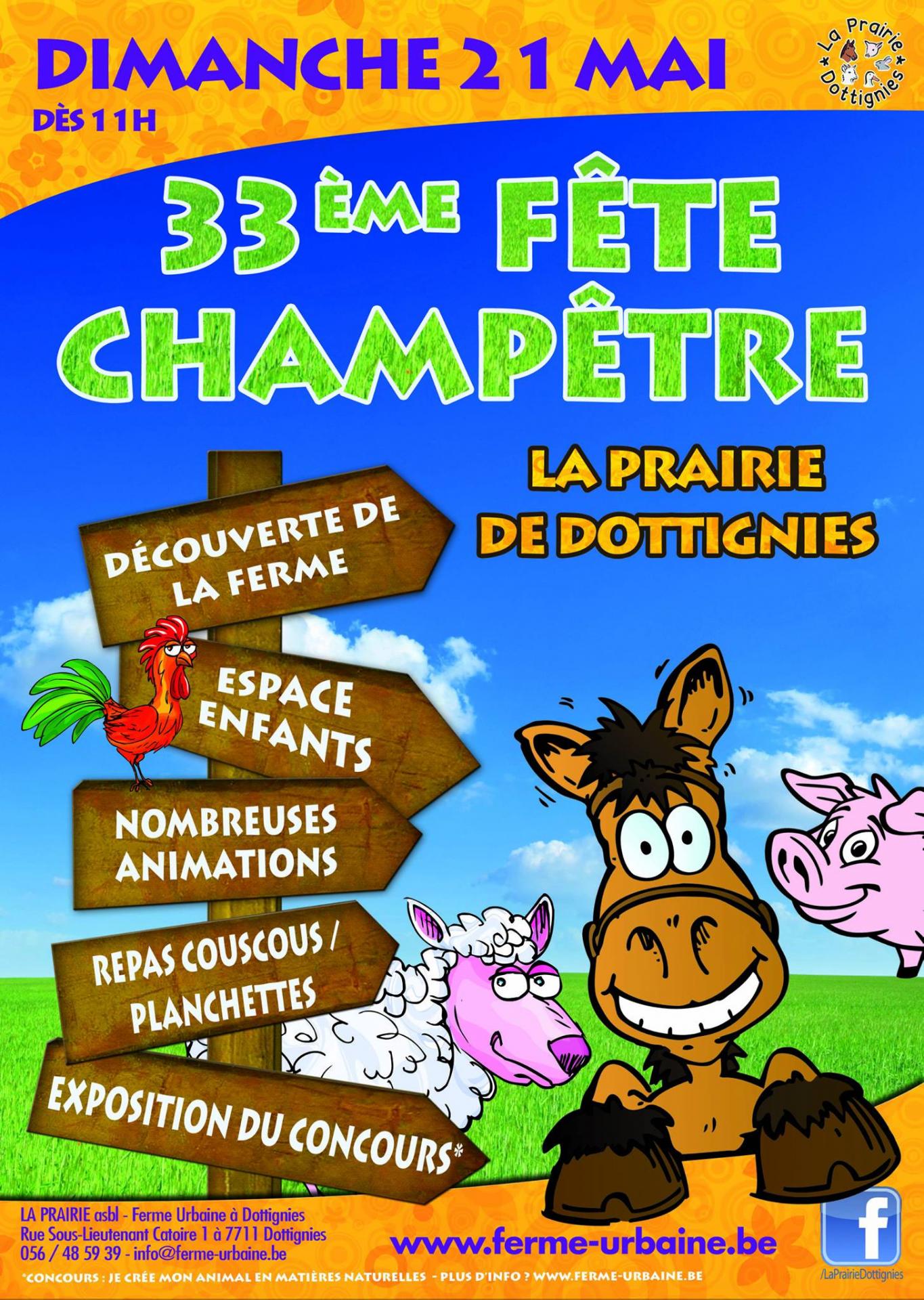 33e Fête Champêtre de la Prairie - Dottignies