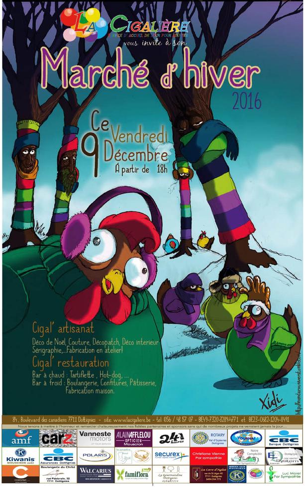 Marché d'hiver de la Cigalière - Dottignies