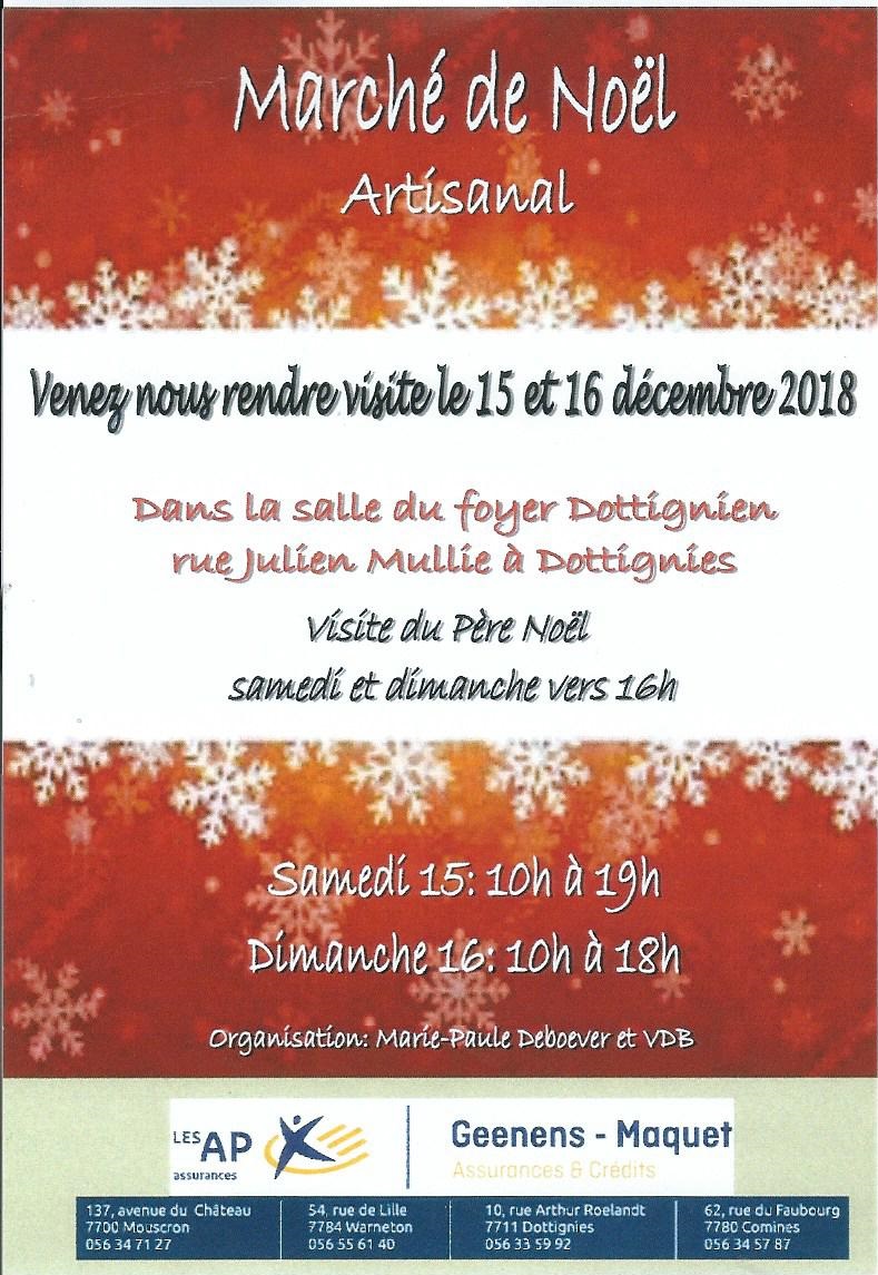 Marché de Noël Artisanal - Dottignies