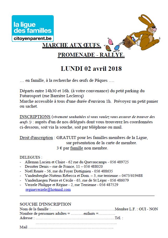 Marché aux Oeufs - Promenade/Rallye - Dottignies