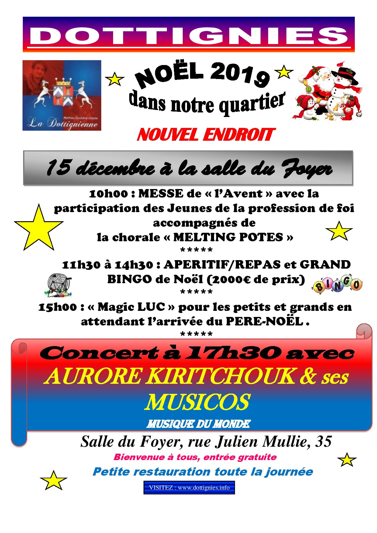 Fête de Noël dans notre quartier - Dottignies