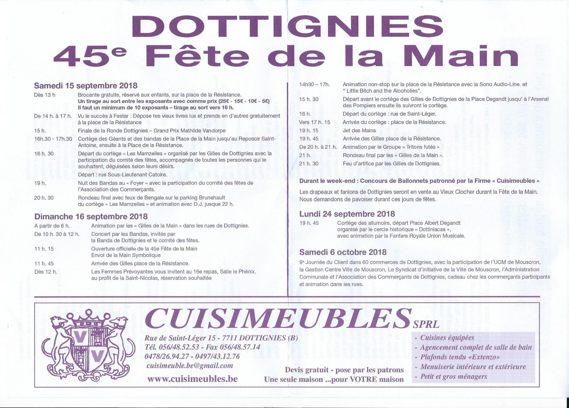 Fête de la Main - Dottignies