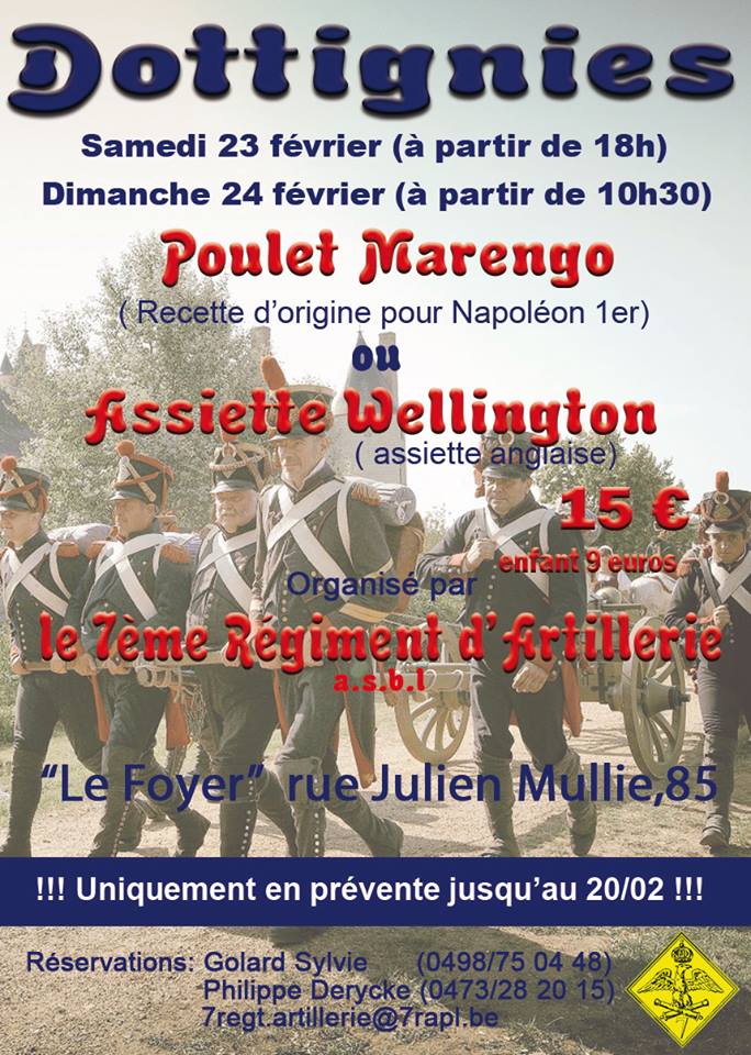 Repas du 7e Régiment d'Artillerie - Dottignies