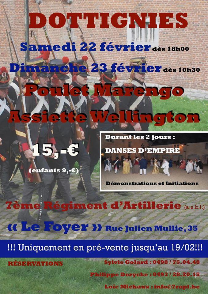 Repas du 7e Régiment d'Artillerie - Dottignies