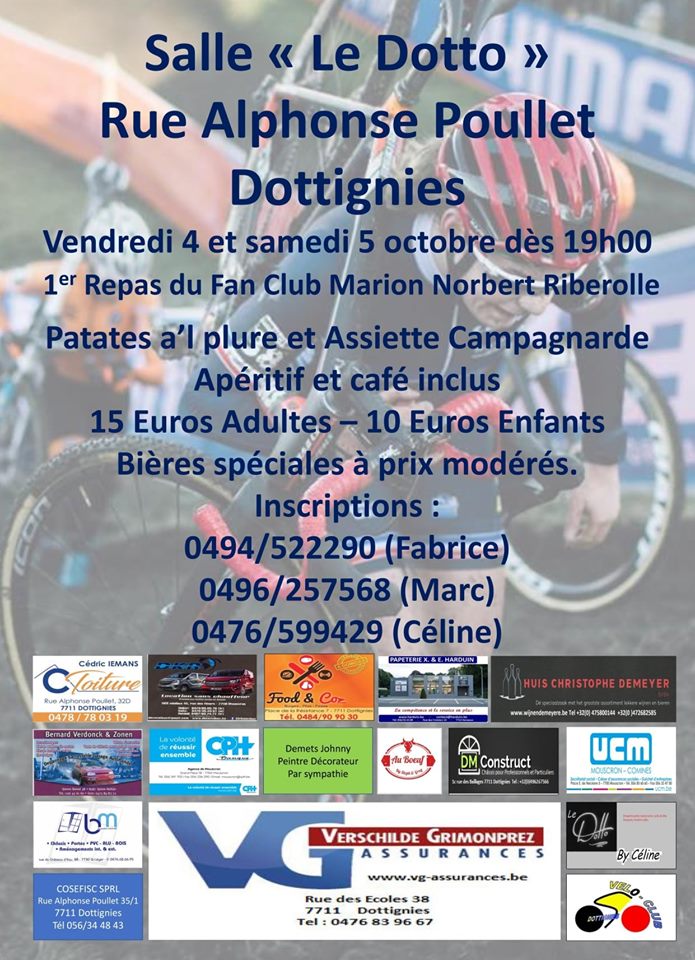 Repas du Fan Club Marion Norbert Riberolle - Dottignies