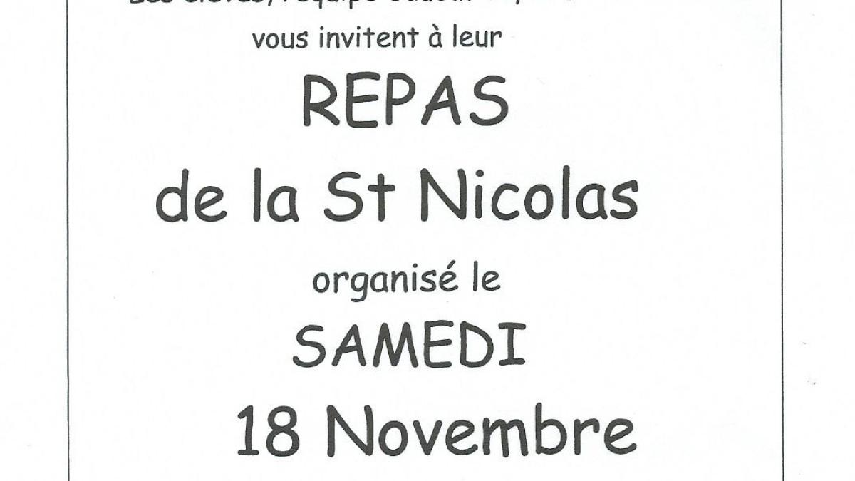 Repas de la St-Nicolas de l'Ecole Communale - Dottignies